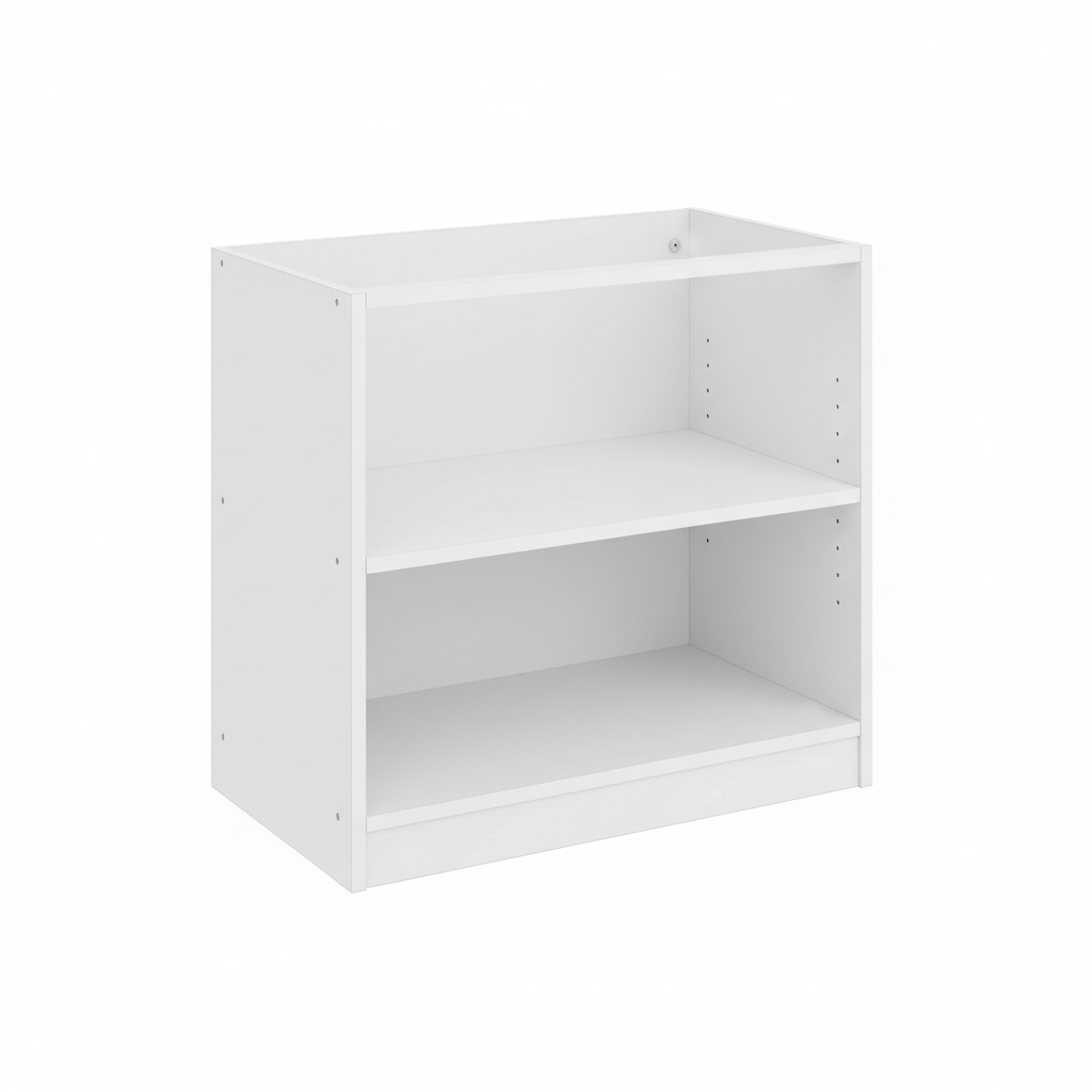 White base unit carcass 450mm no door, 18mm panels