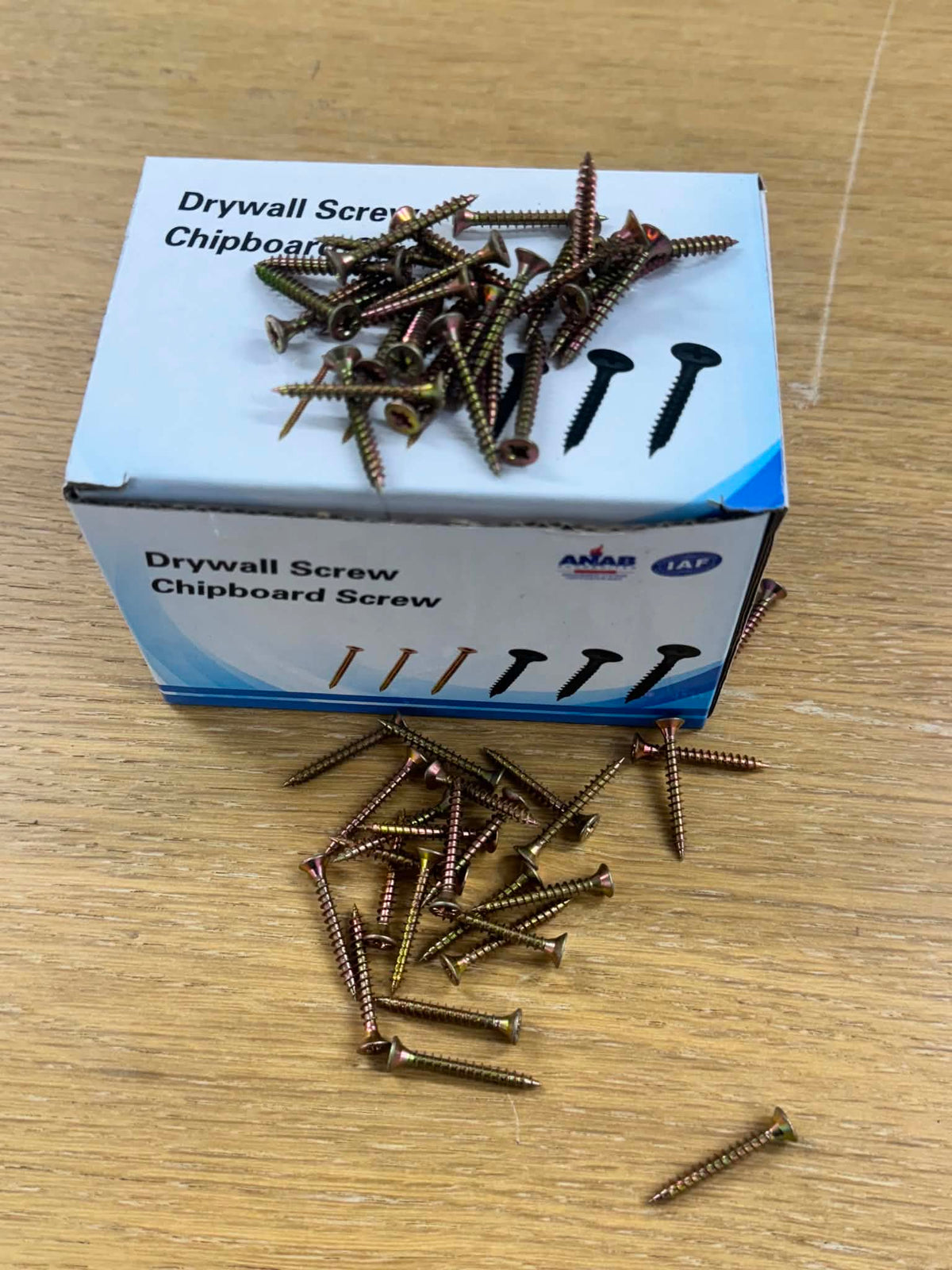3.5x40mm Drywall Chipboard Screws 1kg Box