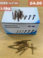 3.5x50mm Drywall Chipboard Screws 1.5kg Box