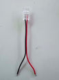 2-pin LED strip light connector lead with red and black bare wire ends