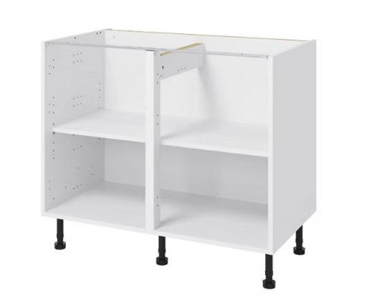 White Base Unit Carcass 1000mm