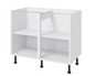 White Base Unit Carcass 1000mm