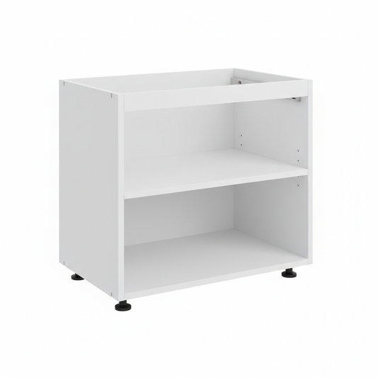 White base unit carcass 400mm no door, 18mm panels