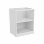 White base unit carcass 300mm no door, 18mm panels